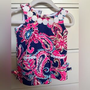 Lilly Pulitzer Pink and Blue Paisley Dress